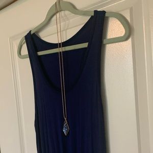 Navy body con draped dress